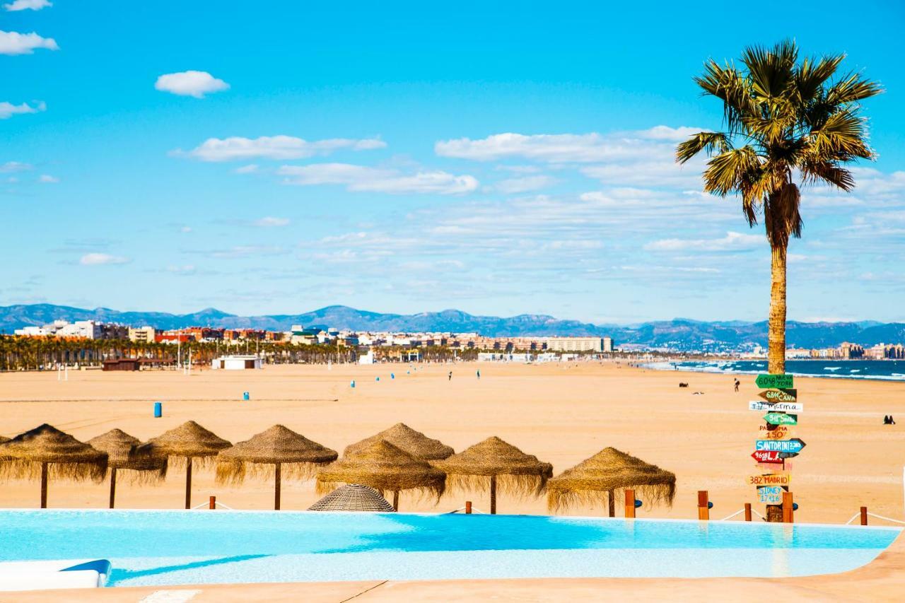 Apartment On The Beach,Pool,Wifi,Garage,فالنسيا المظهر الخارجي الصورة